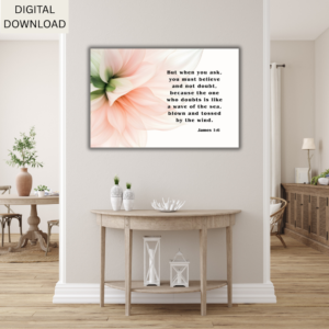 James 1:6 Bible Verse Wall Art Printable