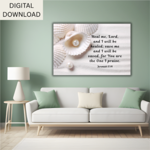 Jeremiah 17:14 Bible Verse Wall Art Printable
