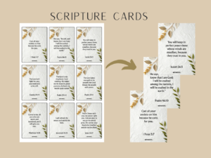 Rest In Weariness Printable Scripture Cards