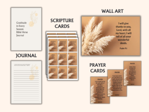 SIGNATURE PRINTABLE BUNDLE Gratitude in Every Season - A Faith-Centred Resource for Thankfulness & Joy