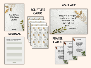 Signature PRINTABLE BUNDLE Rest & Reset - A Faith-Centred Resource for Renewal & Trust