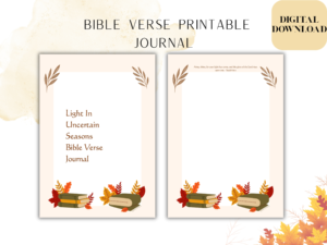 Bible Verse Journal Printable